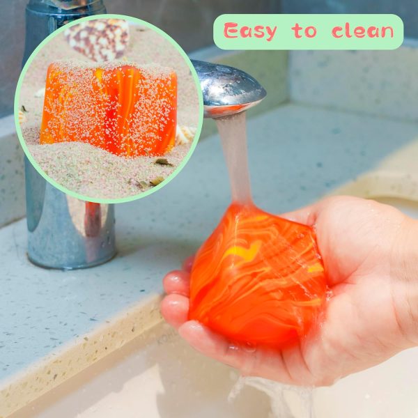 NeeDoh Nice Cube ?C Solid Squish ?C Yellow & Orange