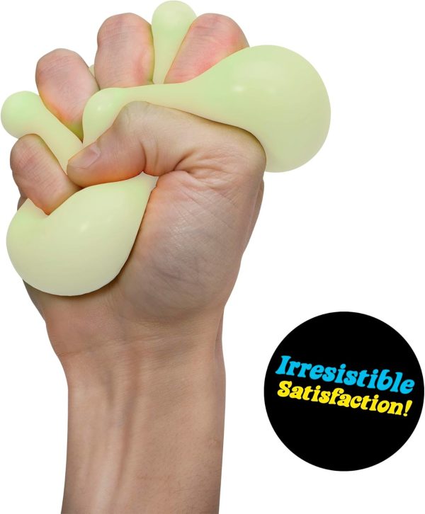 Schylling NeeDoh Glow in The Dark - Sensory Squeeze Toy - Gratifying Glowing Glob - 2.5 Wide - Glow in The Dark (Pack of 1)