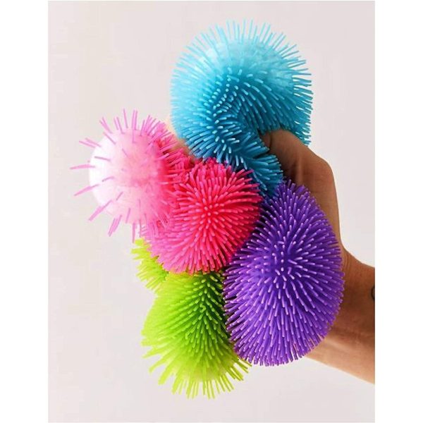 NeeDoh Shaggy Ball - Neon Squishy - 3 Pack
