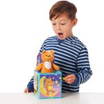 Schylling-Teddy Bear Pop N Glow Jack in The Box-18+mo-TPGJB. Small